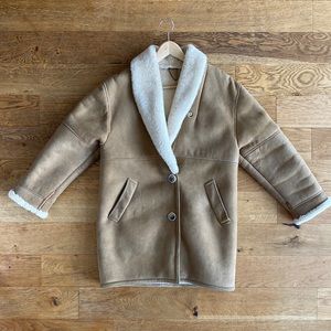 Genuine Suede 100% shearling wool vintage Eddie Bauer Coat